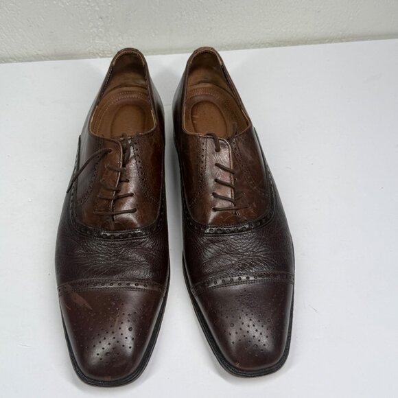 Florsheim Imperial Otavio Dress Shoes Cap Toe Brown Leather Size 10D main image 7